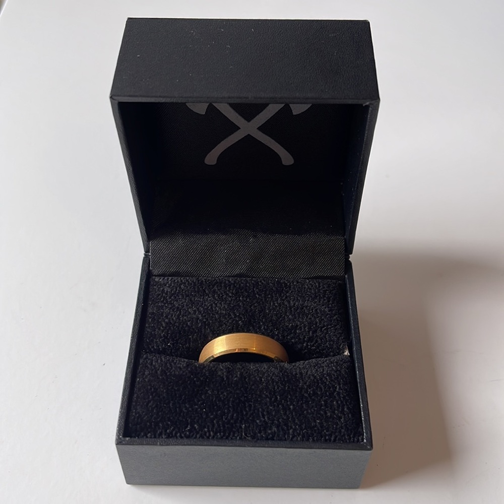 Manly Band Gold Wedding Band